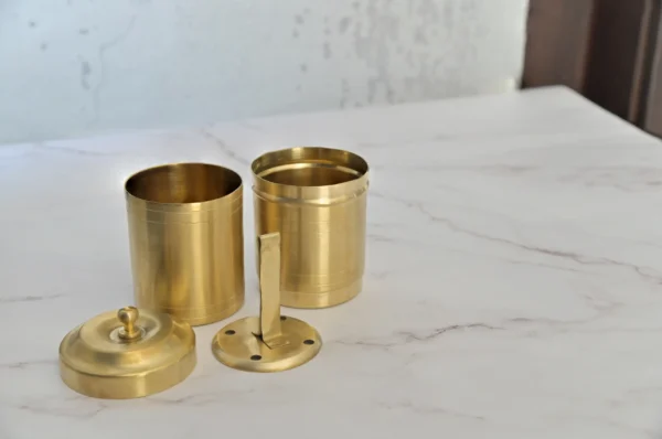 Matte Finish Brass Filter and Dabara Set