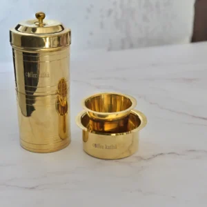 Gloss Finish Brass Filter and Dabara Set