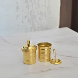 Gloss Finish Brass Coffee Filter (Small)