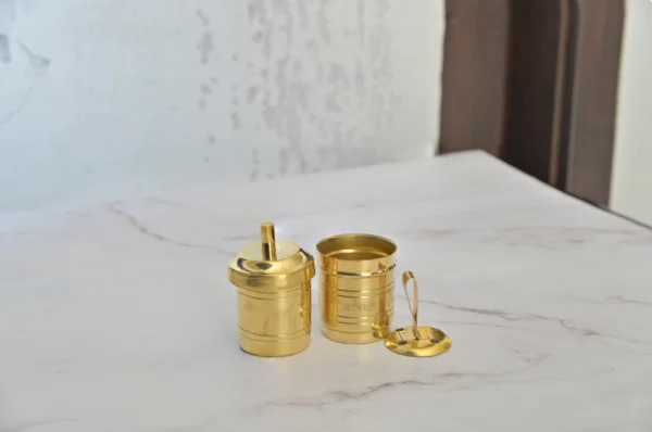 Gloss Finish Brass Coffee Filter (Small)